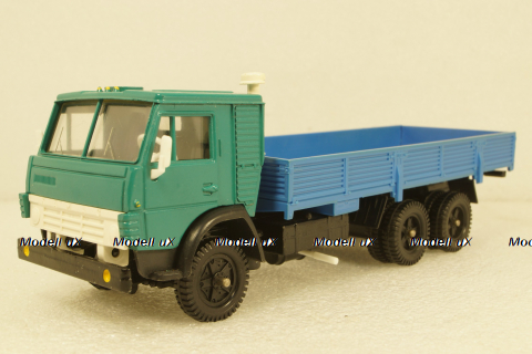 Камаз-53212, бортовой, зеленый/синий, Арек 1:43