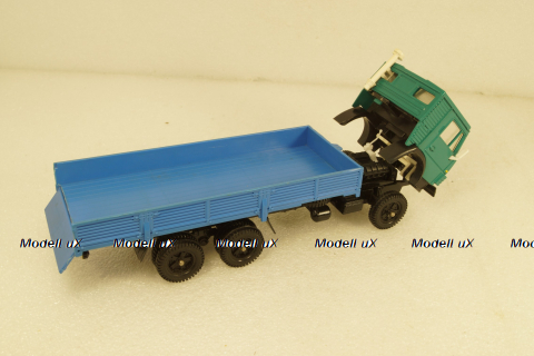Камаз-53212, бортовой, зеленый/синий, Арек 1:43