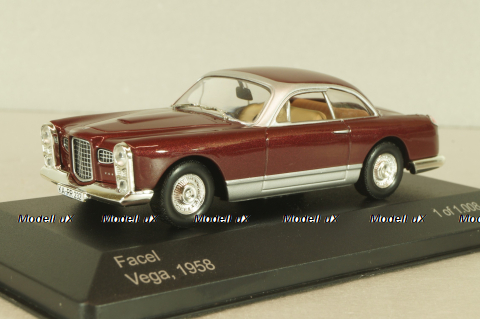 Facel Vega 1958, dark red, WB044, Whitebox 1:43