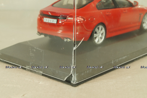 Jaguar XFR 2010, red, 322640, WhiteBox 1:43