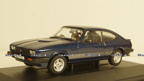 Ford Capri MkIII 2.0 S met.blue/silver, Vanguards 1:43