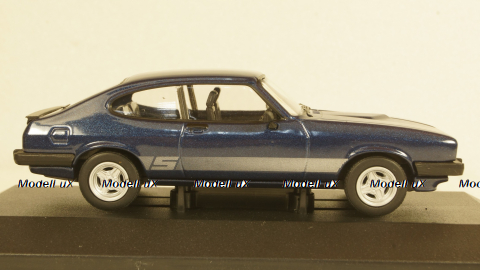 Ford Capri MkIII 2.0 S met.blue/silver, Vanguards 1:43