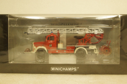 Mercedes L3500  DL17 Feuerwehr Bensheim 1950 red/white, 439350081, Minichamps 1:43