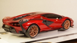 LAMBORGHINI SIAN FKP 37 HYBRID 2020 red, Burago 1:18