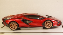 LAMBORGHINI SIAN FKP 37 HYBRID 2020 red, Burago 1:18