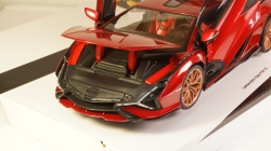 LAMBORGHINI SIAN FKP 37 HYBRID 2020 red, Burago 1:18