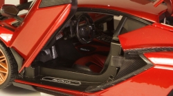 LAMBORGHINI SIAN FKP 37 HYBRID 2020 red, Burago 1:18