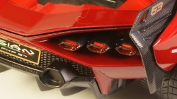 LAMBORGHINI SIAN FKP 37 HYBRID 2020 red, Burago 1:18