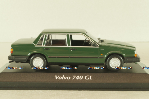 Volvo 740 GL 1986, dark green, 940171700, Maxichamps 1:43