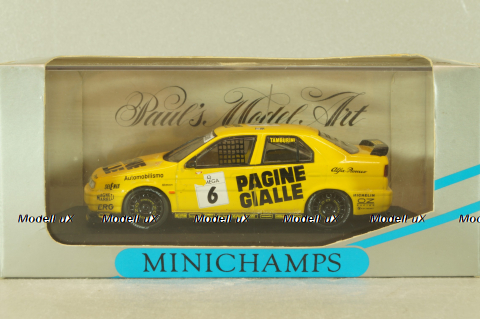 Alfa Romeo 155 #6, 1994 Class 2 Italy, A. Tamburini, yellow, 430941206, Minichamps 1:43