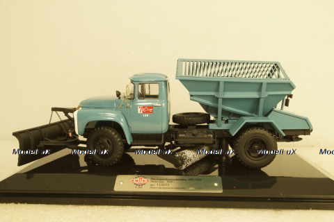 ПР-130 пескоразбрасыватель на шасси Зил-130 1968г, голубой, 113023, DiP Models 1:43