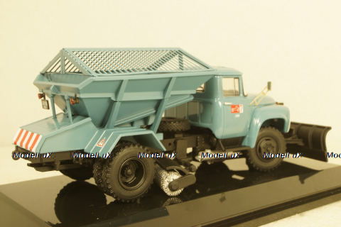 ПР-130 пескоразбрасыватель на шасси Зил-130 1968г, голубой, 113023, DiP Models 1:43