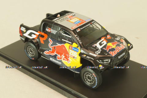Toyota GR DKR Hilux EVO T1U #206 Dakar 2024, L.Moraes/A.Monleon, black, RAM931A, IXO 1:43
