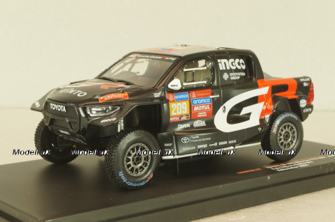 Toyota GR DKR Hilux EVO T1U #209 Dakar 2024, G.Villiers/D.Murphy, black, RAM930, IXO 1:43