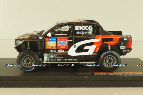 Toyota GR DKR Hilux EVO T1U #209 Dakar 2024, G.Villiers/D.Murphy, black, RAM930, IXO 1:43