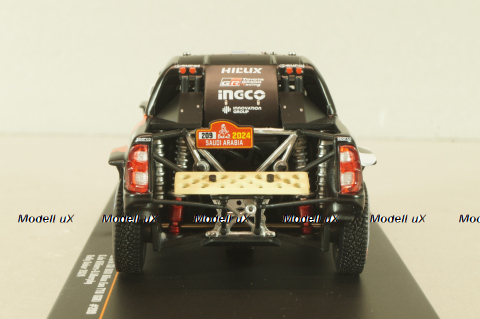 Toyota GR DKR Hilux EVO T1U #209 Dakar 2024, G.Villiers/D.Murphy, black, RAM930, IXO 1:43
