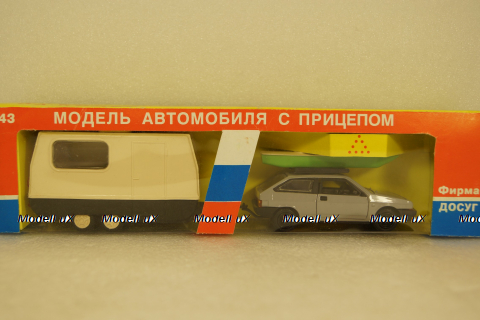 Ваз-2108 с прицепом Дача, Фирма Досуг 1:43