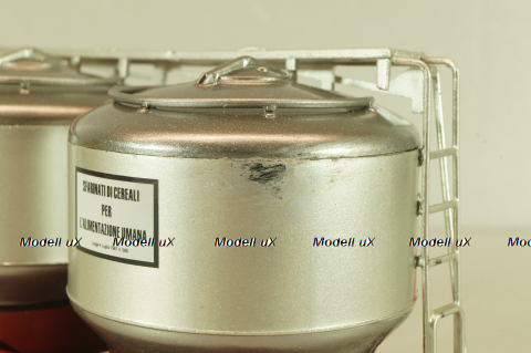 OM N100 truck 1972, red/silver, CAMD083, Camion D'epoca #83, Deagostini 1:43