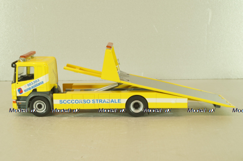 Scania P320 tow truck 2004, yellow, CAMD086, Camion D'epoca #86, Deagostini 1:43