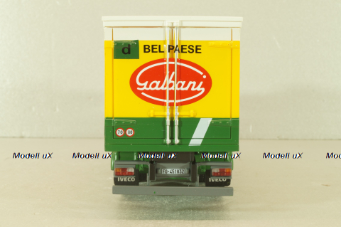 Iveco 190.48 Turbostar "Salbani" truck 1989, yellow/green, CAMD081, Camion D'epoca #81, Deagostini 1:43
