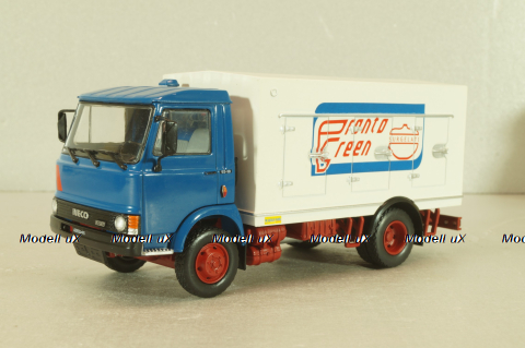 Iveco 79.14 refrigerator truck 1983, blue/white, CAMD082, Camion D'epoca #82,  Deagostini 1:43