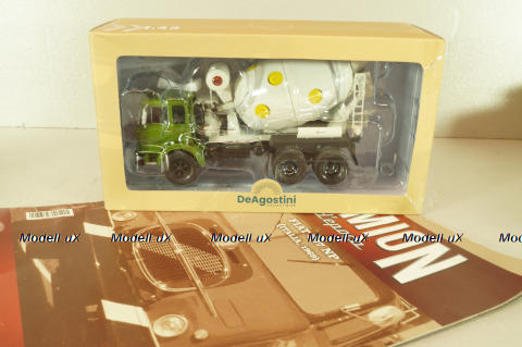 Fiat 697 NP mixer truck 1969, green/grey, CAMD082, Camion D'epoca #84, Deagostini 1:43