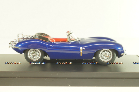 Jaguar XK SS Cabriolet 1957, blue metallic, PRD534, Premium X 1:43