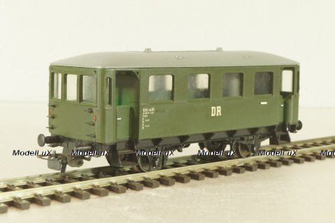 Вагон пассажирский DR #531-431  2-axel, green, E647 5/314-01, Piko 1:87