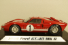 Ford GT-40 MK II #1 winner 12h Sebring 1966 Miles, Ruby, Shelby Collectibles 1:18