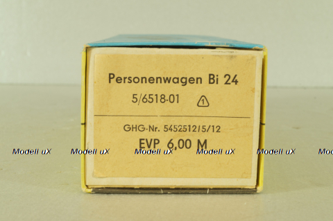 Вагон пассажирский Bi 24 2-axel DR #343-207, green, 5/6518-01, Piko 1:87, Piko 1:87