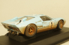 Ford GT40 MK II Dirty Version #1 24h LeMans 1966 Miles, Hulme, Shelby Collectibles 1:18