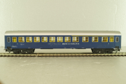 Вагон пассажирский 1-2 класс, 4-х осный 1-2-st classe, DB, blue/silver, 389, Kleinbahn 1:87 HO