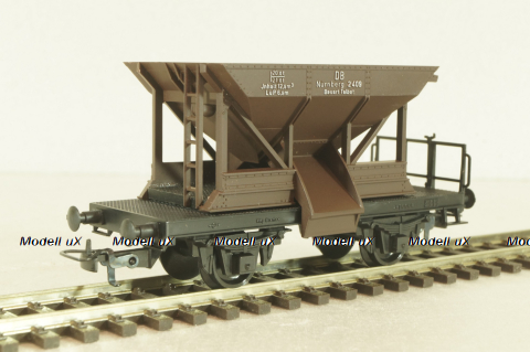 Вагон грузовой саморазгрузочный, 2-х осный, DR, эпоха III, brown, , 335, Kleinbahn 1:87 HO