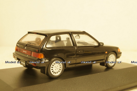 Honda Civic 1987 black, T9P-10004, Triple 9 1:43
