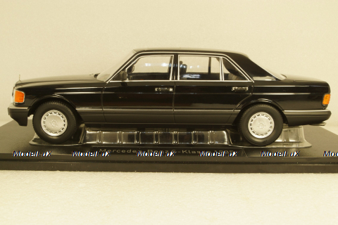 Mercedes 560 SEL S-Klass (W126) 1985 черный, iScale 1:18