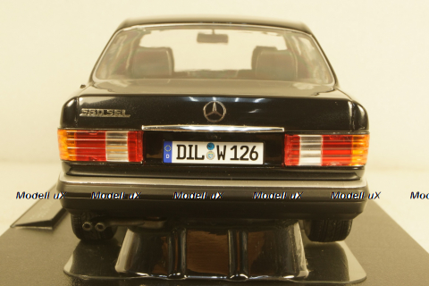 Mercedes 560 SEL S-Klass (W126) 1985 черный, iScale 1:18