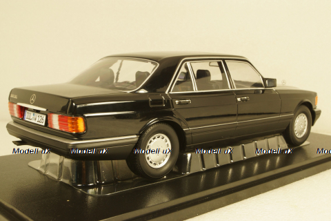 Mercedes 560 SEL S-Klass (W126) 1985 черный, iScale 1:18