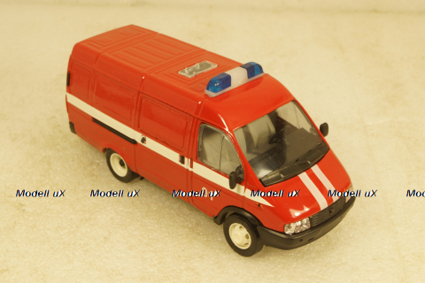Газ-3221, Газель, пожарная 01,Агат 1:43