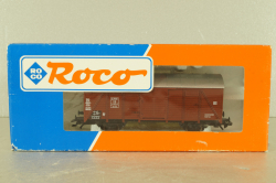 Вагон грузовой, крытый, 2-х осный DB, коричневый, HO, 46042, Roco 1:87