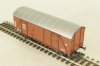 Вагон грузовой, крытый, 2-х осный DB, коричневый, HO, 46042, Roco 1:87