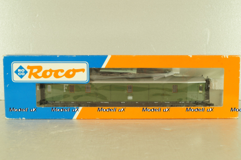 Вагон багажный, 4-х осный DB, зеленый, HO, 44439, Roco 1:87