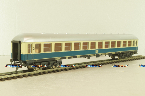 Вагон пассажирский, 2-й класс, 4-х осный, DB, 2st class, blue/beige/silver, 309170, Lima 1:87 HO