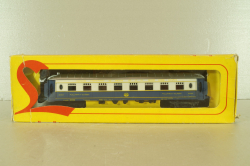 Вагон пассажирский Pullman 1-st classe, 4-х осный, DB, #90404, blue/white/silver, Lima 1:87 HO