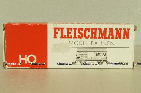 Вагон грузовой, закрытый beer "Kulmbacher Reichelbräu" 2-х осный DB, эпоха III, белый, HO, 5046, Fleischmann H0 1:87