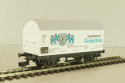 Вагон грузовой, закрытый beer "Kulmbacher Reichelbräu" 2-х осный DB, эпоха III, белый, HO, 5046, Fleischmann H0 1:87