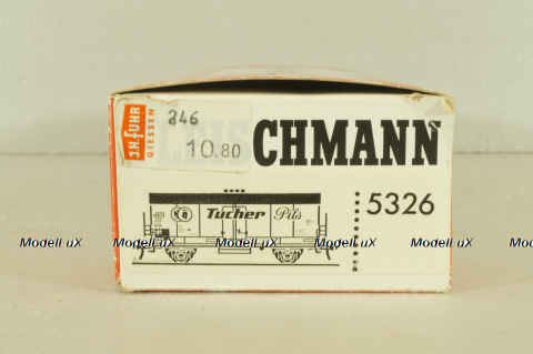 Вагон грузовой, закрытый beer "Tucher", 2--х осный DB, эпоха III, белый, HO, 5026, Fleischmann H0 1:87