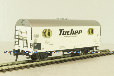 Вагон грузовой, закрытый beer "Tucher", 2--х осный DB, эпоха III, белый, HO, 5026, Fleischmann H0 1:87