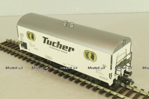 Вагон грузовой, закрытый beer "Tucher", 2--х осный DB, эпоха III, белый, HO, 5026, Fleischmann H0 1:87