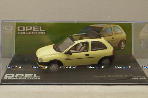 Opel Corsa (B) swing 1993, yellow, OPC021, Altaya  Opel Collection #21 1:43