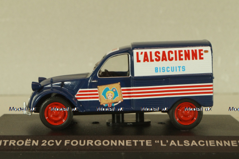 Citroen 2CV Fourgonnette "L'Alsacienne" 1949, blue, Altaya 1:43